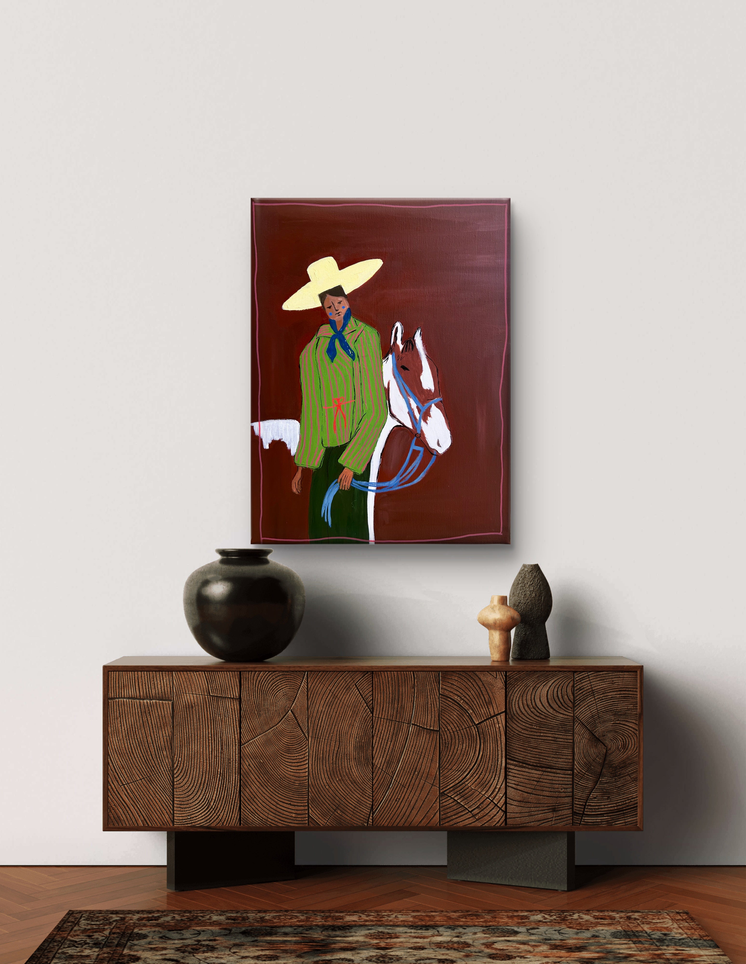 Cowboy and Horse